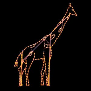 10' Giraffe Holiday Light Display