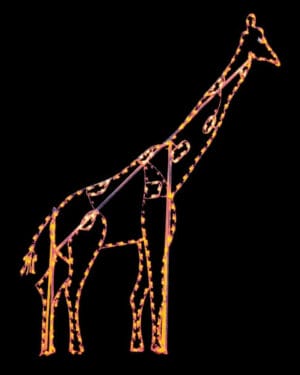 10' Giraffe Holiday Light Display