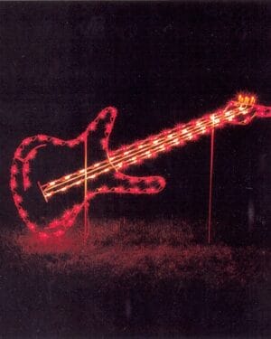 6' Guitar Holiday Light Display