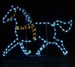 5' Horse Holiday Light Display