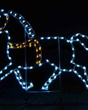 5' Horse Holiday Light Display