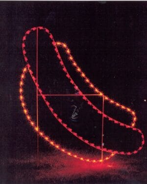 6' Hot Dog Holiday Light Display