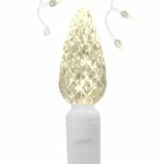 C6 LED Warm White Icicle Lights