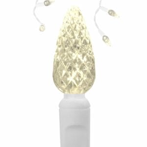 C6 LED Warm White Icicle Lights