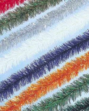 5 INCH FINE CUT GARLAND NON-LIT (SOLD BY THE FOOT)