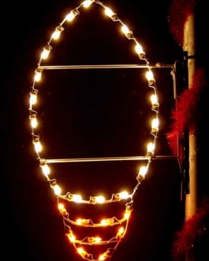 7' Silhouette Light Bulb Holiday Light Display