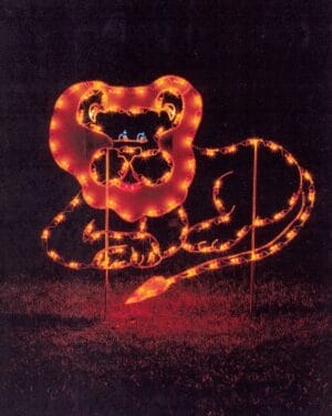 5' Lion Holiday Light Display