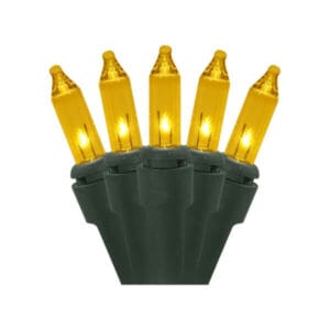 50 Light Yellow Incandescent Christmas Minibrites®