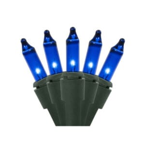 50 Light Blue Incandescent Christmas Minibrites®