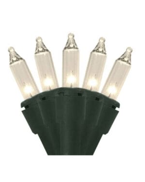 50 Light Clear Incandescent Christmas Mini Light Strings