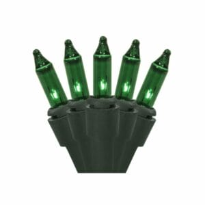 50 Light Green Incandescent Christmas Minibrites®