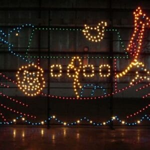 13' Animated Noah's Ark Holiday Light Display