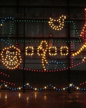 13' Animated Noah's Ark Holiday Light Display