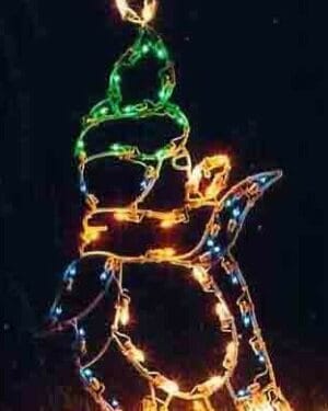 4' Penguin Pointing Holiday Light Display