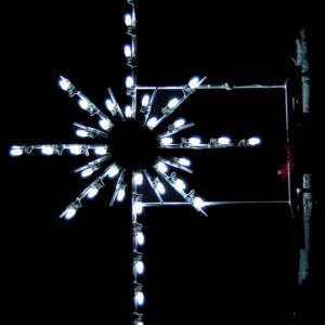 4.5' Silhouette Starburst Holiday Light Display