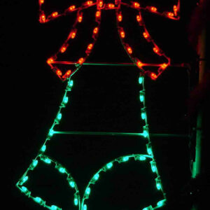 6' Silhouette Designer Bell Holiday Light Display