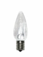 C9 SMD LED PURE WHITE RETROFIT SMOOTH BULB 25 PACK