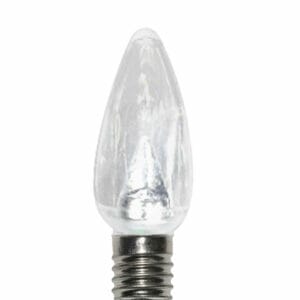 C9 SMD LED PURE WHITE RETROFIT SMOOTH BULB 25 PACK