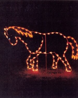 5' Pony Holiday Light Display