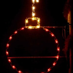4' Round Ornament With Hanger Holiday Light Display