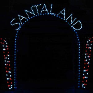 13' Santaland Arch Holiday Light Display