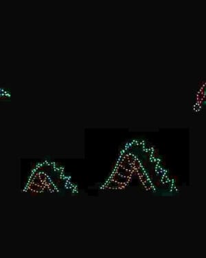 13' Animated Sea Dragon Holiday Light Display