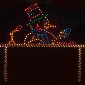 12' Snowman DJ Holiday Light Display