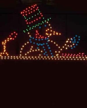 12' Snowman DJ Holiday Light Display