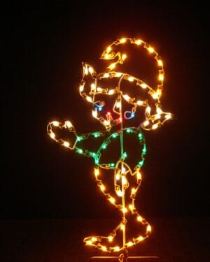 5' Elf Standing Holiday Light Display