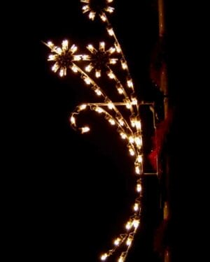 6' Silhouette Starburst Sprigg Holiday Light Display