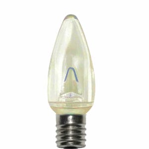 C9 SMD LED SUN WHITE RETROFIT SMOOTH BULB 25 PACK
