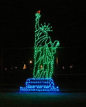 20' Statue Of Liberty Holiday Light Display
