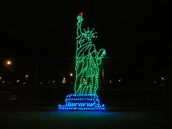 20' Statue Of Liberty Holiday Light Display