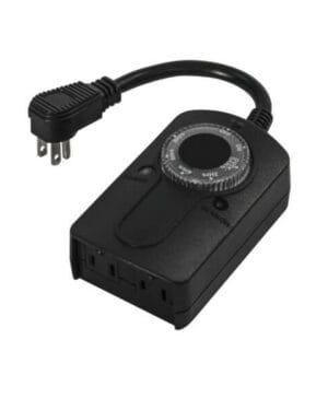TWO OUTLET MECHANICAL PHOTOCELL TIMER