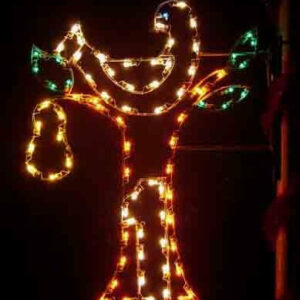 5' Twelve Days Of Christmas - Day 1 Pole Mount Holiday Light Display