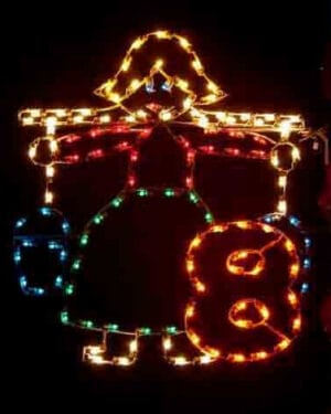 5' Twelve Days Of Christmas - Day 8 Holiday Light Display