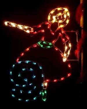 5' Twelve Days Of Christmas - Day 9 Holiday Light Display