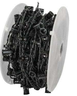 PRO GRADE® C-9 TWISTED WIRE LIGHT STRING WITH 18 INCH SPACING