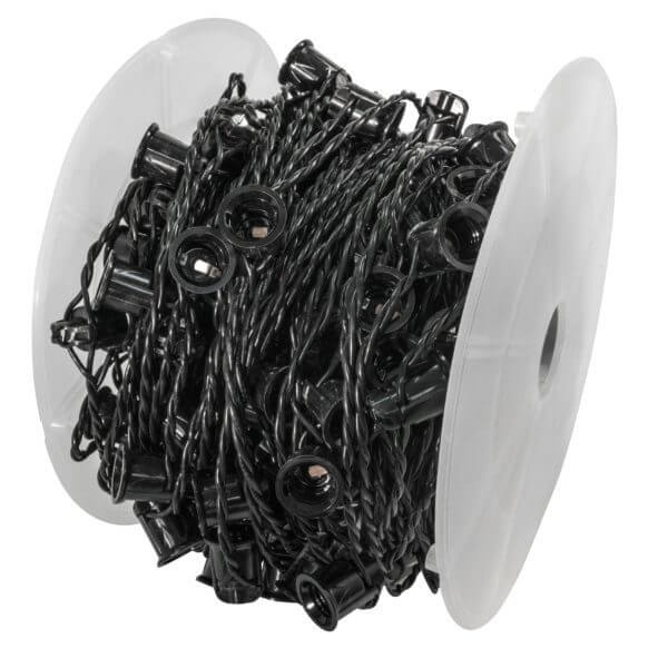PRO-GRADE® MEDIUM BASE TWISTED WIRE LIGHT STRINGS WITH 18 INCH SPACING