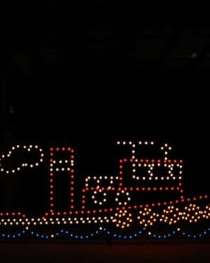 6' Animated Tugboat Holiday Light Display