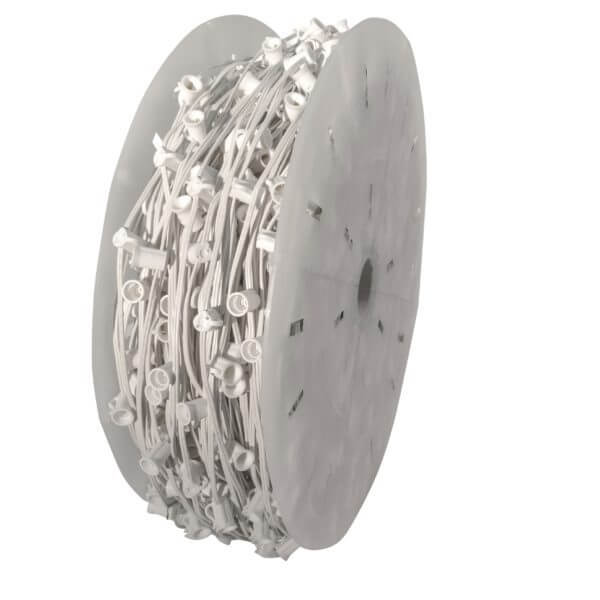C7 SPT-1 500' 6" Centers White Weather-X® Cord Spools