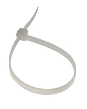 4" White Wire Tie 100 Pack