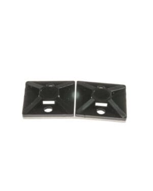 1 1/8" Black Wire Tie Mount 100 Pack