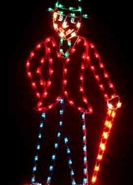 YULETIDE MAN WITH CANE