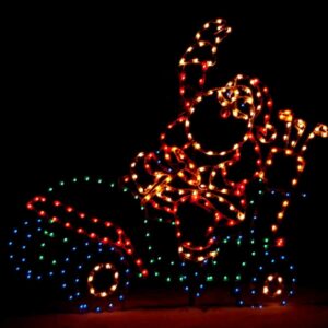 SANTA ON GOLF CART