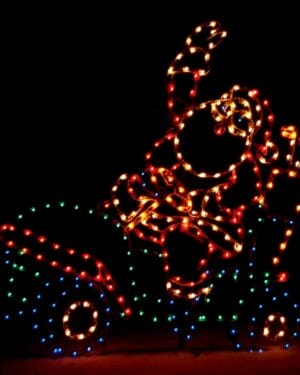 SANTA ON GOLF CART