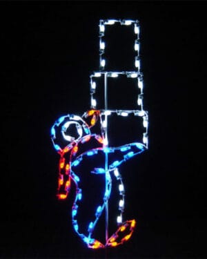 PENGUIN WITH ICE BLOCKS Holiday Light Display