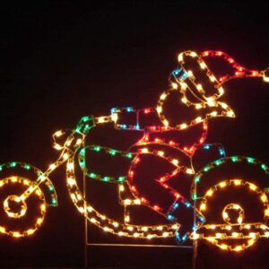 Santa Claus Motorcycle Holiday Display