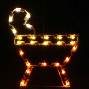 Baby Jesus Holiday Display