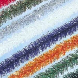 5 INCH FINE CUT GARLAND WITH LED LIGHTS